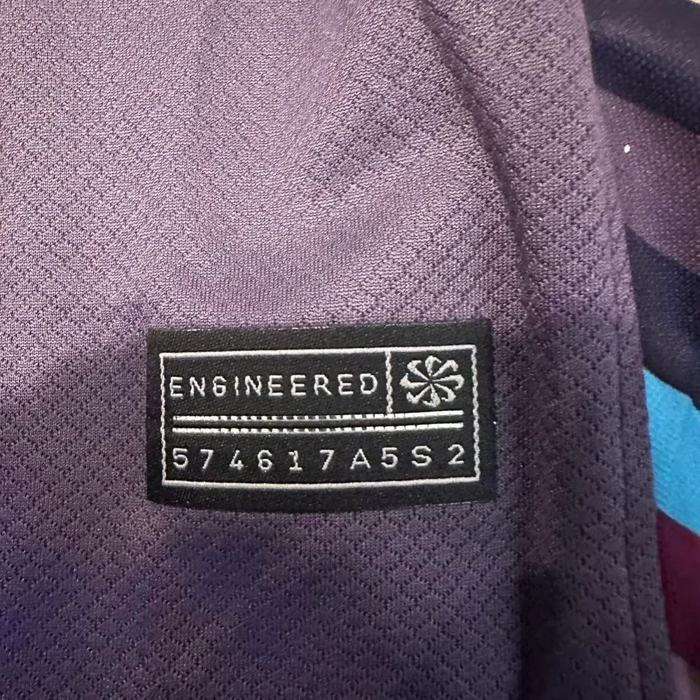 Nike England Away 2024 Custom Purple Eufa World Cup Jersey Medium - Picture 6 of 7